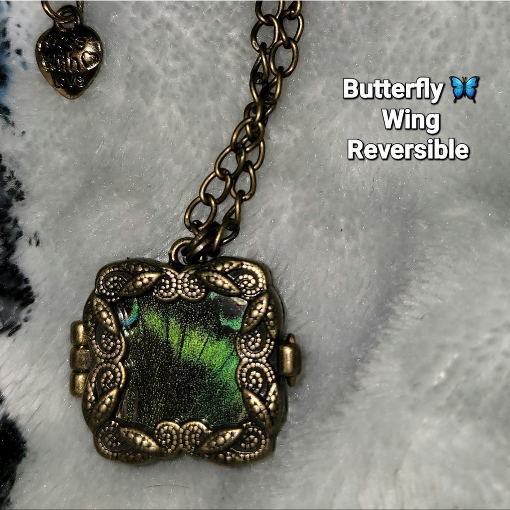 Butterfly Wings Reversible Necklace (N29)